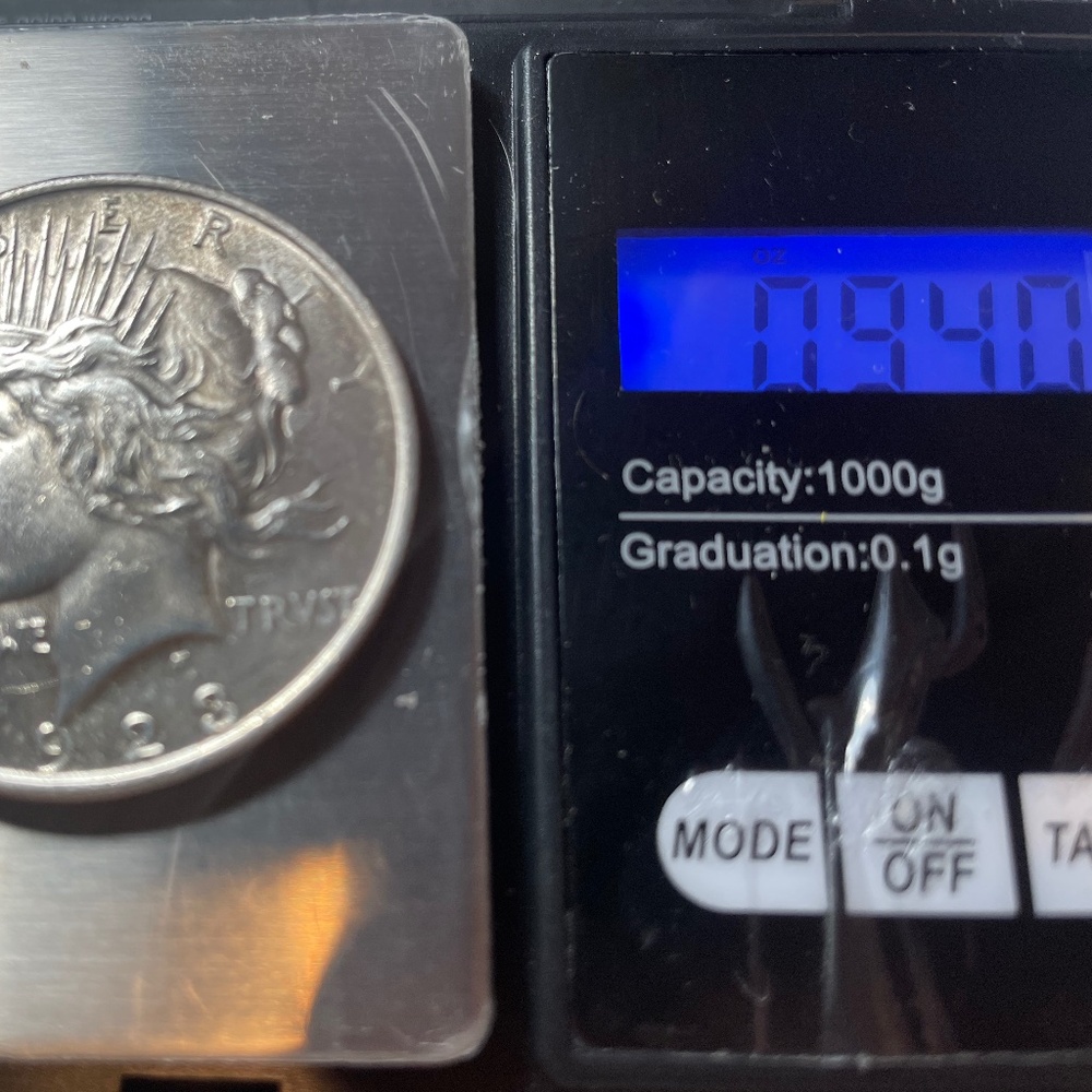 1923 Peace Dollar BU Choice Uncirculated Silver $1 Coin #205157249935 - Picture 7 of 8